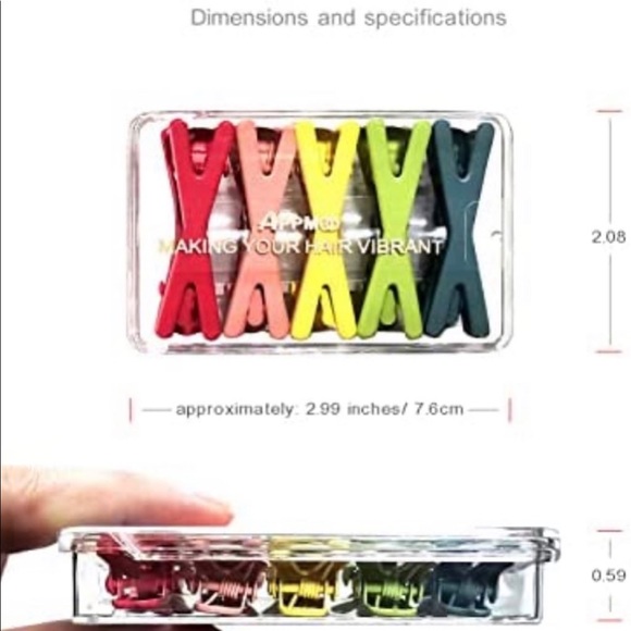 MAKE OFFER 🆕ADORABLE HAIR CLIPS 10 PACK - Picture 4 of 8